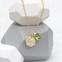 Personalised Gold Plated Birthstone Crystal Necklace, thumbnail 8 of 12