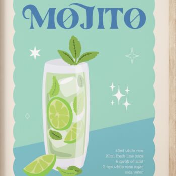 Mojito Cocktail Print, 4 of 4