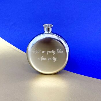 Personalised 'Lips' Hen Do Hipflask, 2 of 2