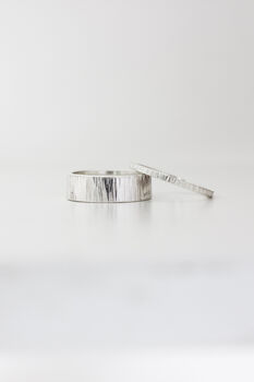 Sterling Silver Textured Band Ring, 4 of 7