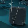 Sterling Silver Genuine Freshwater Pearl Double Layer Pendant Necklace, thumbnail 4 of 12