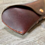 Chocolate Brown Personalised Leather Glasses Case, thumbnail 5 of 10