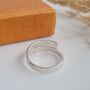 Sterling Silver Floral Band Ring, thumbnail 5 of 9