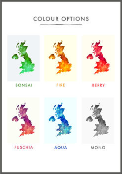 Personalised UK Location Map Print, 2 of 9