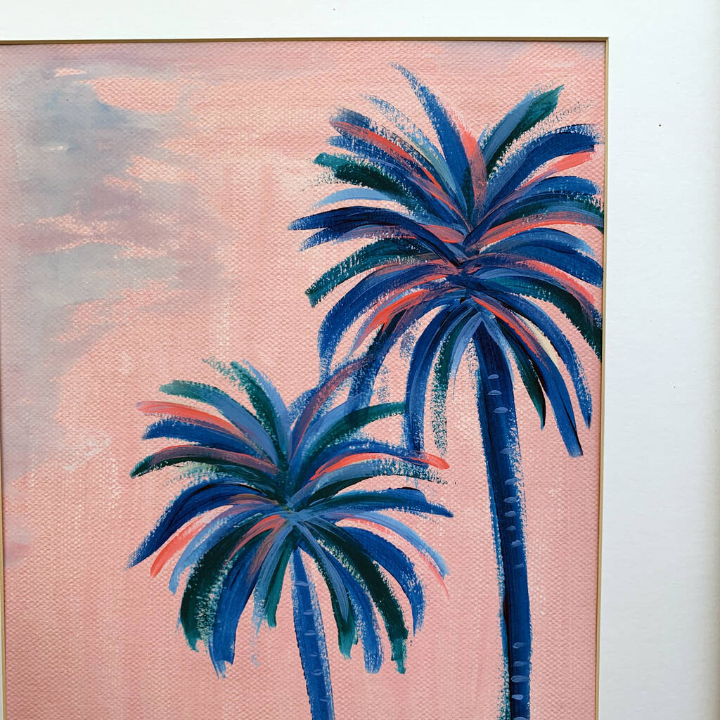 Palm Tree Tropical Print By Mia Felce