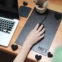 Recycled Bonded Leather Personalised Mouse Pad Valentine's Day Gift For Him Or Her, thumbnail 1 of 12