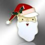 Santa Claus, Father Christmas Festive Enamel Pin Badge, thumbnail 3 of 8