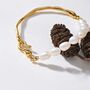 Monaco D’or Pearls Gold Bangle Bracelet, thumbnail 1 of 4