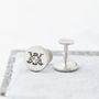 Personalised Solid Silver Stag Crest Cufflinks, thumbnail 2 of 6