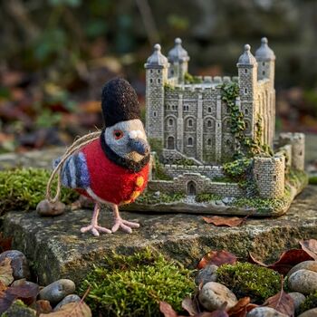 Handmade Felt Beefeater Pigeon London Decoration, 2 of 6