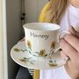 Personalised Sunflower Cup And Saucer, thumbnail 2 of 2