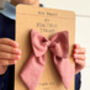 Personalised Thankyou Teacher Bow Card, thumbnail 2 of 3