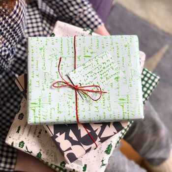 Christmas Written Fun Sayings Wrapping Paper Set, 6 of 10