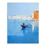 Venice Visions Grand Canal Gondola Blue Wall Art Print, thumbnail 6 of 6