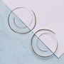 Gold Plated Silver Spiral Hoop Earrings, thumbnail 5 of 6
