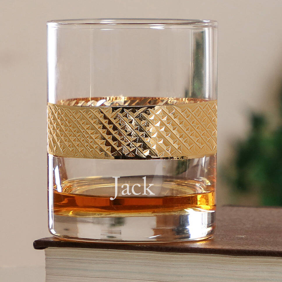Personalised Luxury Gent's Whisky Tumbler Set By Dibor