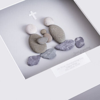 Personalised Christening Pebble Picture, 3 of 3