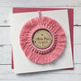 Macrame Baby Girl Keepsake Card, thumbnail 1 of 2