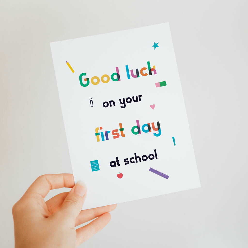 Starting School Card By Studio Carnaval