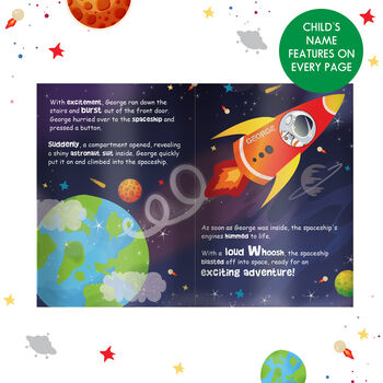 Personalised Space Story Book, 9 of 12