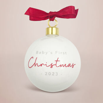 Baby’s First Christmas Tree Bauble, 6 of 9