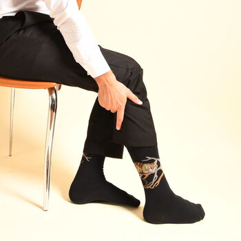 Alice's Adventures In Wonderland Men Socks Cheshire Cat, 3 of 6