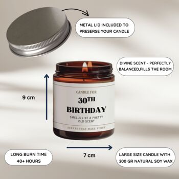 Rude 30th Birthday Gift Funny Candle Thirty Club, 3 of 7