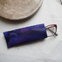 Leather Glasses Case, Hand Tie Dyed, thumbnail 4 of 8