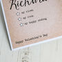 Special Qualities Personalised Valentine's Card, thumbnail 3 of 7