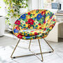 Mexican Style Floral Velvet Chair, thumbnail 1 of 3