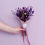 Dark Purple Dried Flower Arrangement, thumbnail 6 of 6