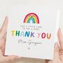 Teacher Thank You Card Rainbow, thumbnail 1 of 7