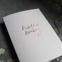Hello Baby Luxury Hand Foiled Card, thumbnail 2 of 4