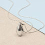 Personalised Sterling Silver Penguin Necklace, thumbnail 1 of 3