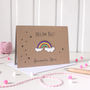 Personalised New Baby Rainbow Card, Dream Big, thumbnail 3 of 8