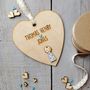 Personalised New Baby Boy Heart, thumbnail 1 of 5