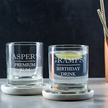 Personalised Whisky Whiskey Tumbler Glass For Him, 6 of 8