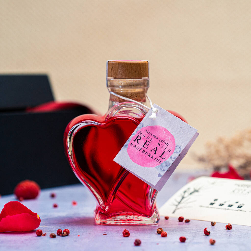 Heart Shaped Gin With Wild Flower Seeded Gift Tag, 1 of 8