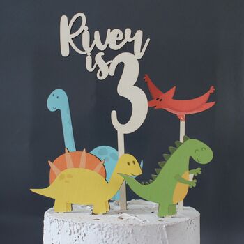 Personalised Cake Topper, Dinosaurs, 8 of 8
