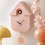 Modern Cuckoo Clock In Pink, thumbnail 1 of 3