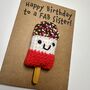 Personalised Fab Lolly Crochet Birthday Card Handmade, thumbnail 8 of 10