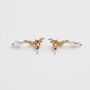 Hibiscus And Pearl Earrings, thumbnail 6 of 10