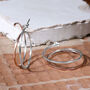 Sterling Silver And Rose Gold Ombre Hoops, thumbnail 4 of 5