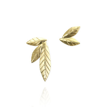Mismatched Leaf Earrings, 4 of 10