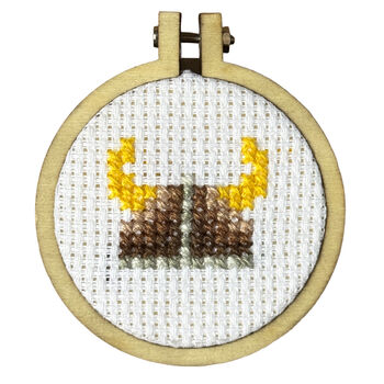 You're A True Warrior! Mini Matchbox Cross Stitch Kit, 3 of 5