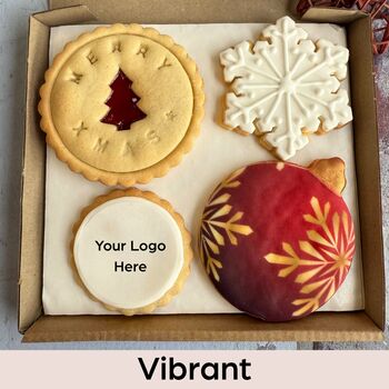 Small Festive Christmas Biscuits Box, 2 of 6