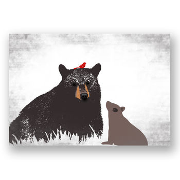 Mother Bear And Cub Art Print, 2 of 2
