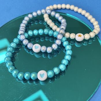 Personalised Letter One Colour Bead Bracelet, 8 of 9