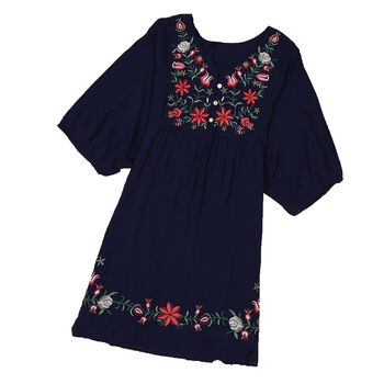 Embroidered Smock Dress, 8 of 12