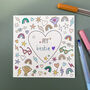 Kid's Valentine Colouring Cards, thumbnail 5 of 8